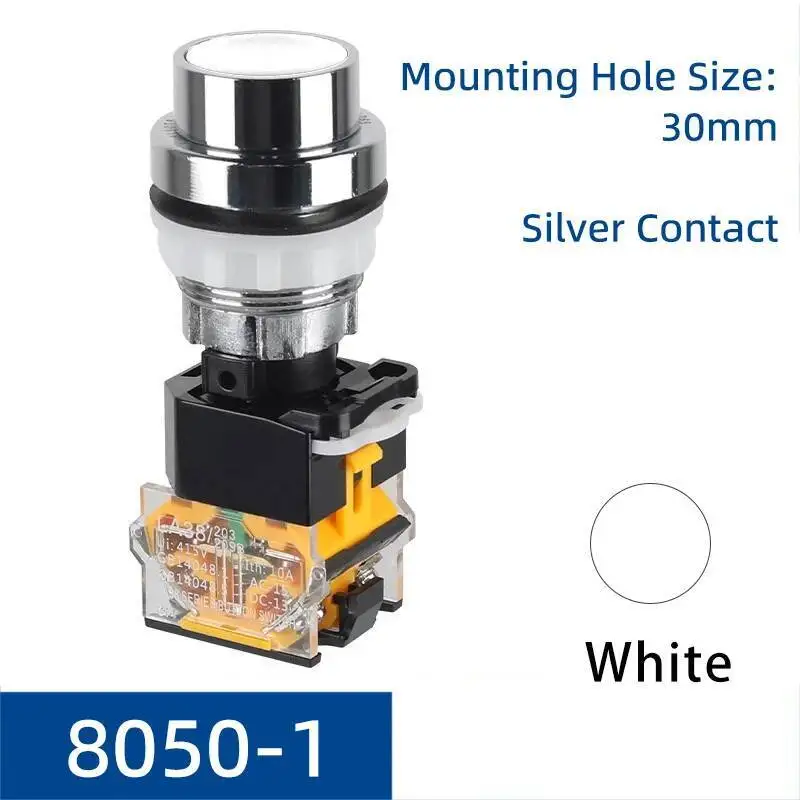 زر ضغط معدني مقاوم للاشتعال، مفتاح مقاوم للانفجار، مقاوم للماء والغبار ومضاد للتآكل، يبدأ مفتوحًا/إغلاقًا 8050 #5