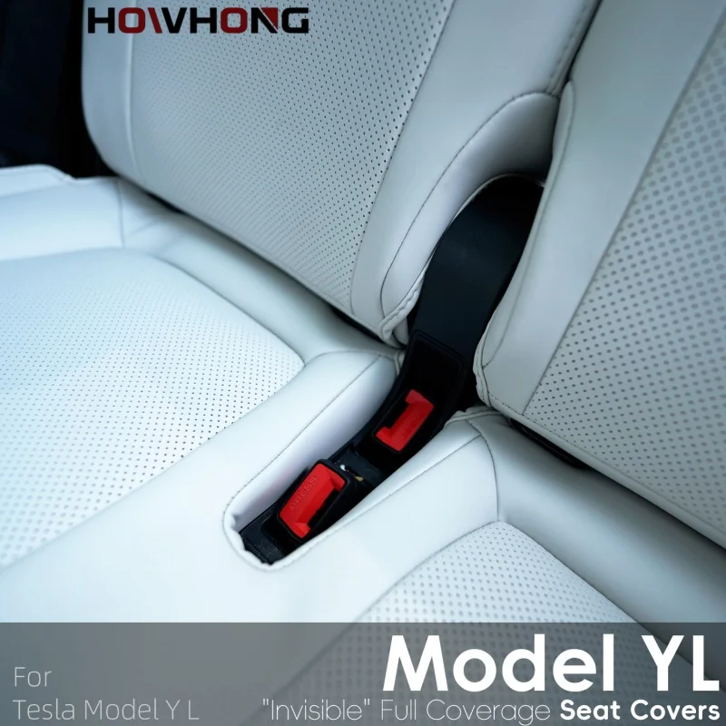 For Tesla Model YL New Car Seat Cover Nappa Leather or 10 Grade Anti Fouling Full Surround Upgrade Cushions Interior Accessories 6