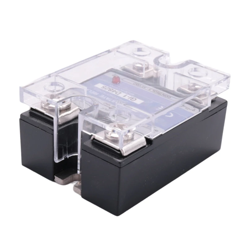 【HOT】5X SSR 25A 3-32V DC ถึง 24-480V AC โซลิดสเตตรีเลย์เฟสเดียว DC ควบคุม AC MGR-1 D4825 แรงดันไฟฟ้าโหลด