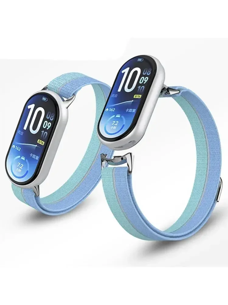 Nylon-Schlaufenarmband für Xiaomi Mi Band 11 10 9 8, atmungsaktives Sportarmband, Uhrenarmband für Mi Band 11 10 9 8, Zubehör
