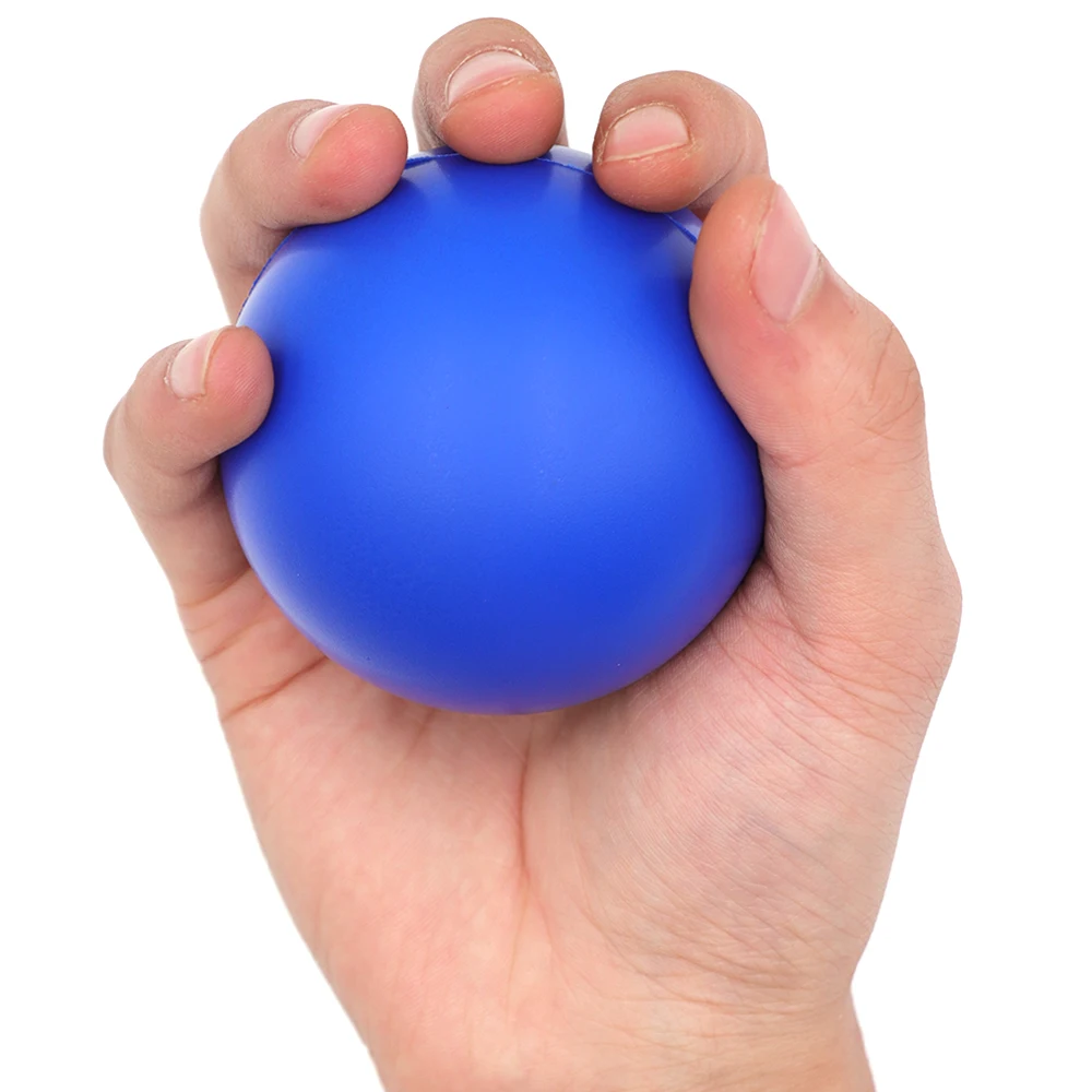 Stress Relief Grip Ball, 2 Size Firm Foam Massage Balls for Hand Therapy & Rehabilitation (5cm & 7cm) - Adult Hand Exerciser