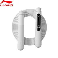 Li-ning-cuerda para saltar Unisex con forro de entrenamiento para ejercicio físico, cuerda para saltar ajustable AQEU073
