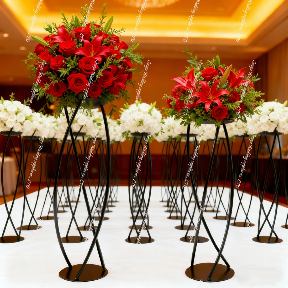 

5pcs/10pcs 60-100cm)black Flower Arch Chandelier centerpieces Table Decor Props For Party Event Stage Wedding aisle decor Pro