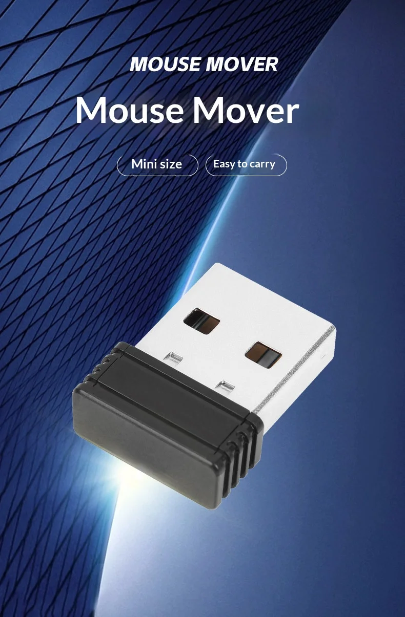 Wireless Mouse Jigglers Mover Undetectable Automatic USB Port Shaker Wiggler For WINXP/WIN7/WN10MAC OS/ANDROID