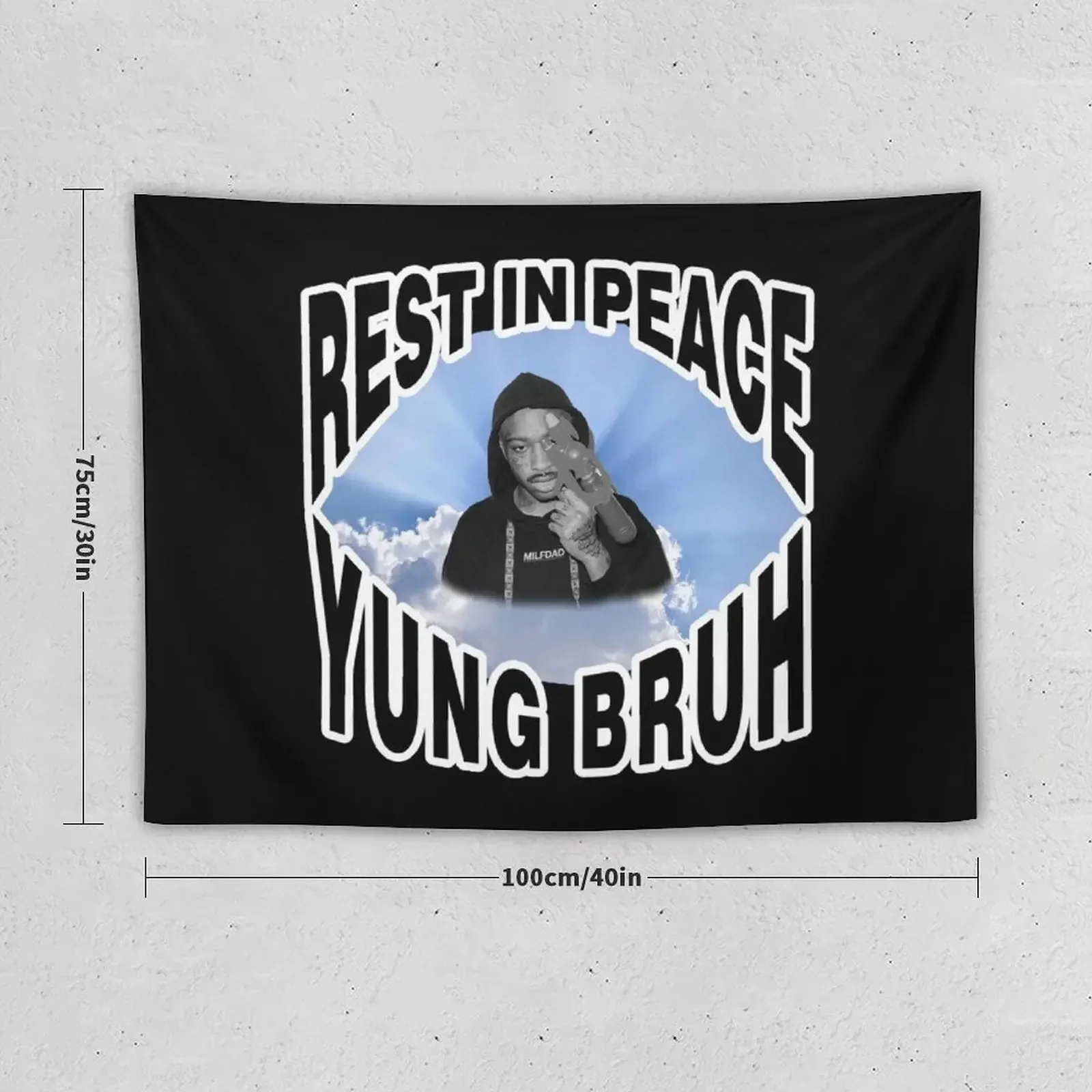 RIP YUNG BRUH Essential . Tapestry Decor For Room Bedrooms Decorations Wall Coverings Tapestry