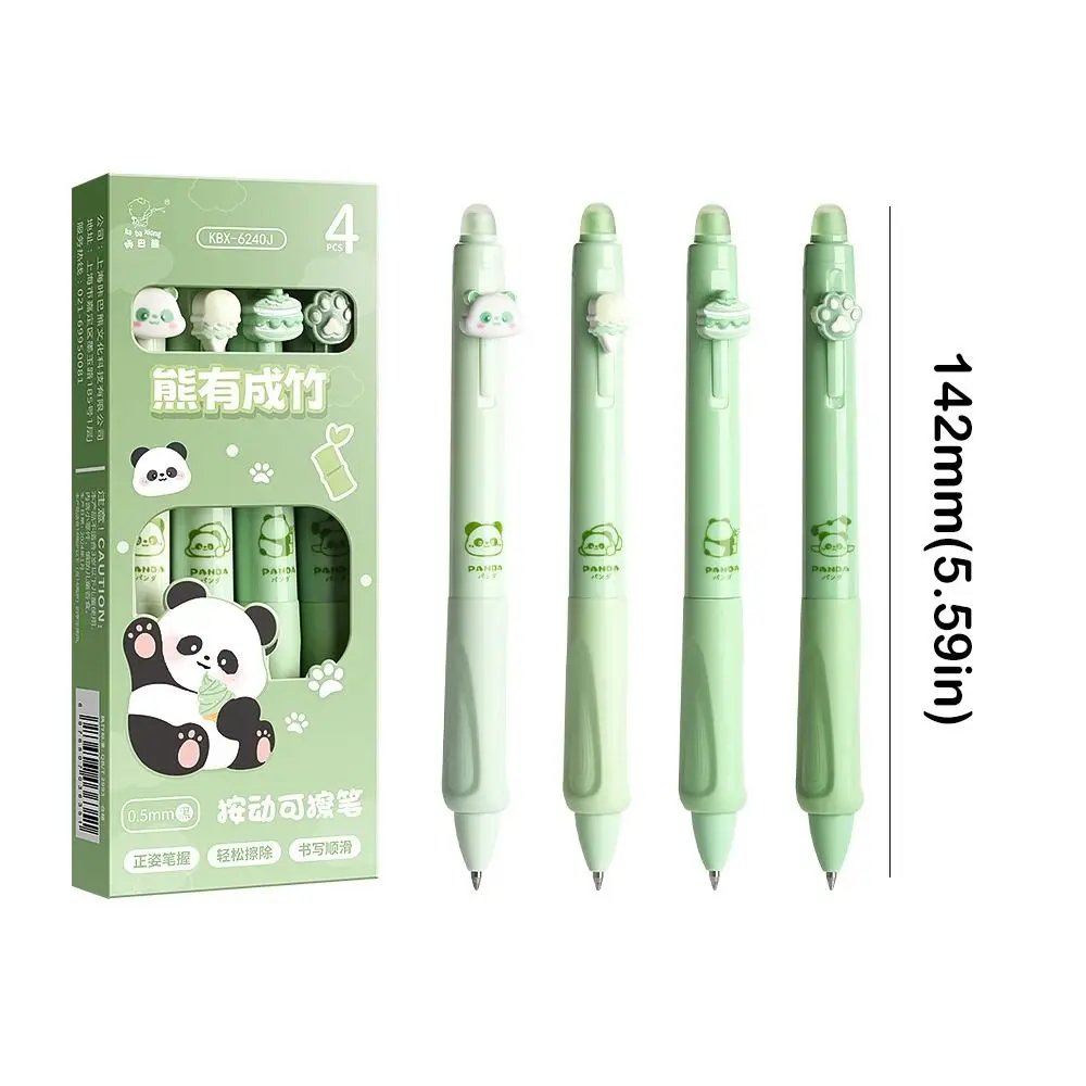 Kawaii Aesthetic 1PC Thermal Eraser Pen Black Blue Ink Cute Erasable Gel Pen INS Cartoon 0.5mm Neutral Pen School