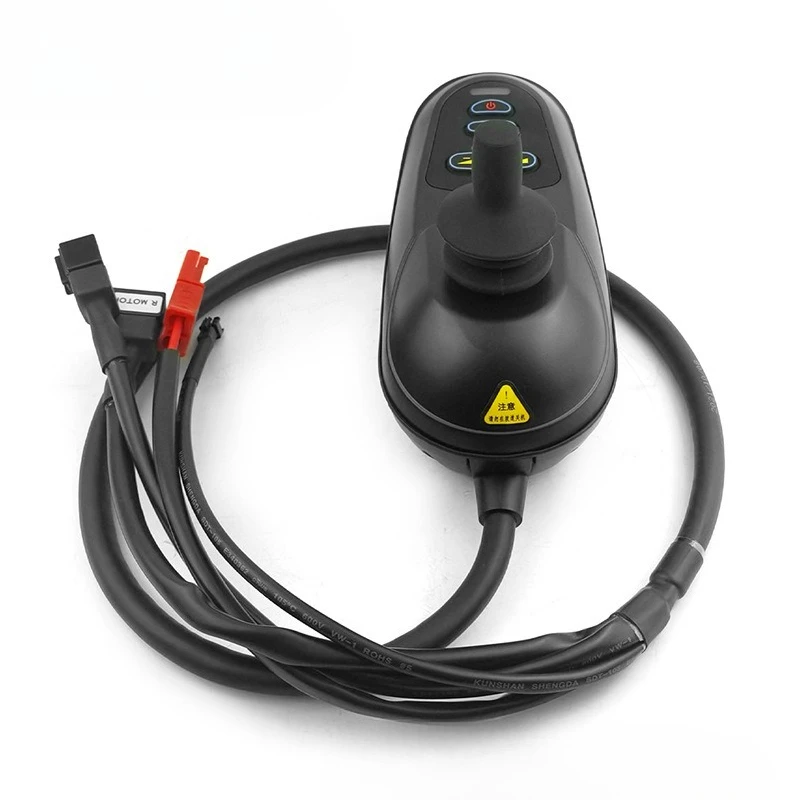 Motore spazzolato a doppia azionamento da 24 V, controller joystick