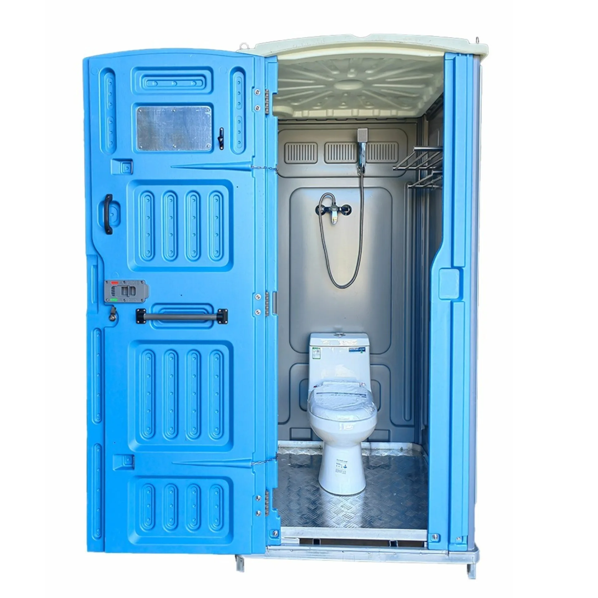 

Squatting, intelligent, environmentally friendly mobile toilet, outdoor scenic area, plastic mobile restroom