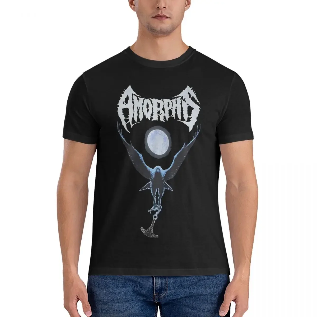 Sleeve Amorphis T Shirt O Neck Clothes Gift Idea 2024 Men T-Shirts The Sun Heavy Metal Band Awesome Pure Cotton Tee Shirt Short