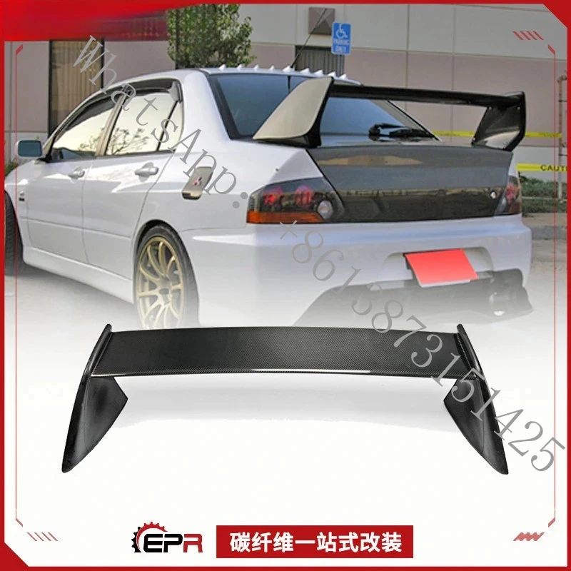 Suitable Lancer/8/9 SAAR Carbon Fiber FQ Style Rear Trunk Fixed Spoiler view 2