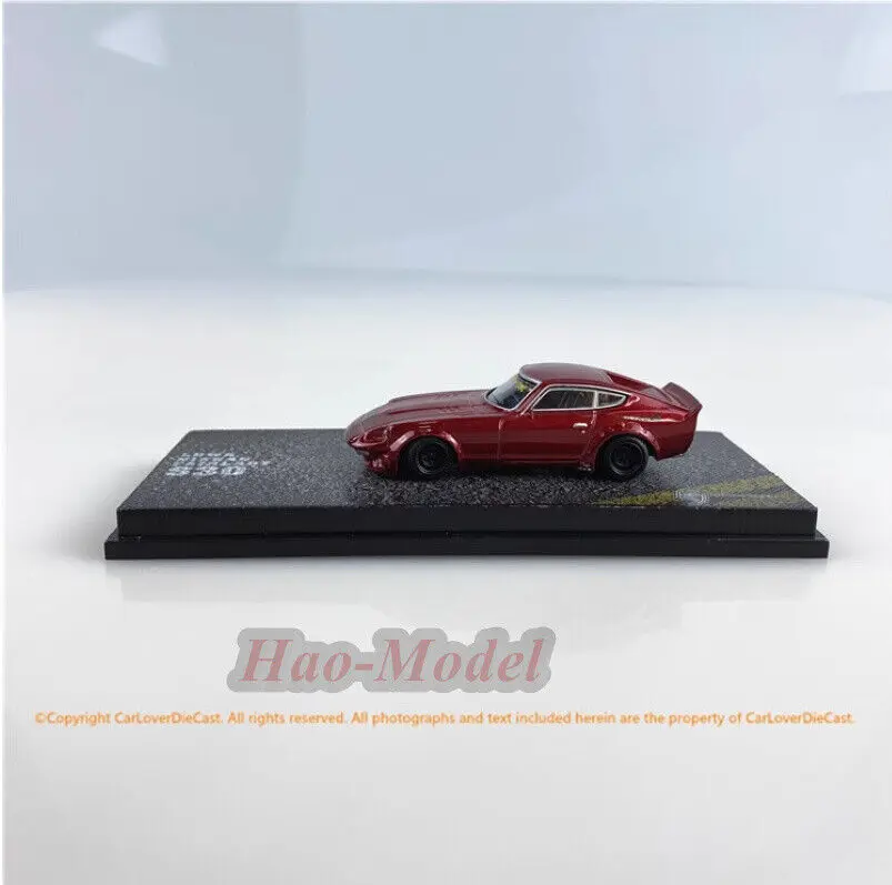 KJ 1/64 For Nissan FairLady S30 LBWK Car Model Alloy Diecast Simulation Toy Birthday Gift Hobby Display Collection Orange/Red