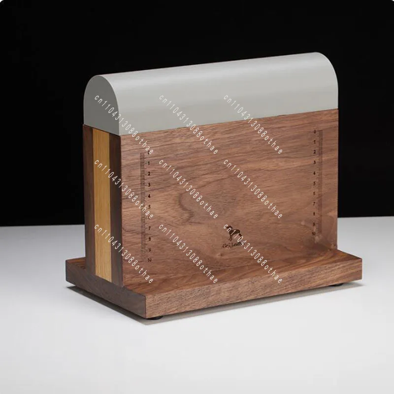 Black Walnut + Gray Wood + PLA bag cover-GEJI handmade leather craft bent edge mold