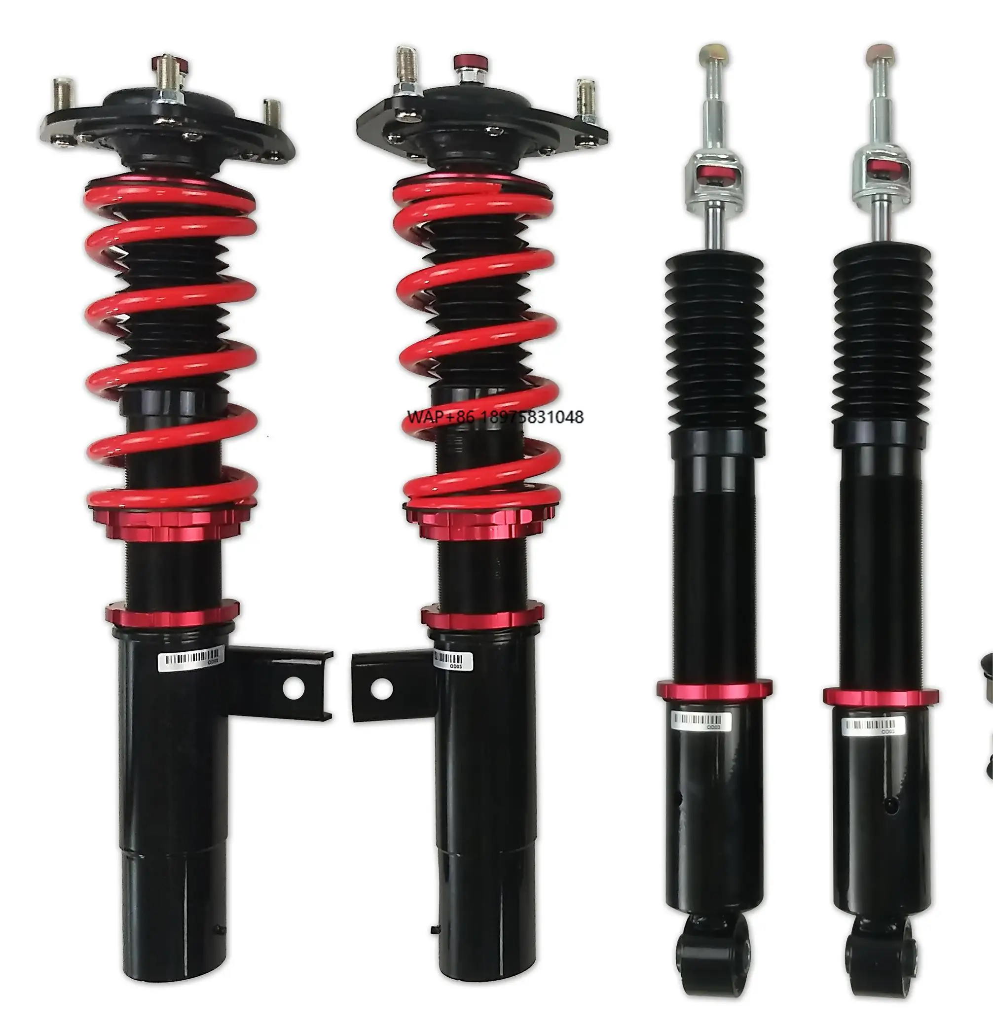 

Custom Mono-Tube 30 Steps Adjustable Front Rear Coilover Shock Absorber for Auto Cars