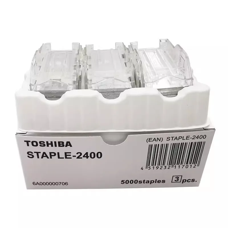 6A000000706 (STAPLE-2400) Staple Cartridge - Box of 3 for Toshiba MJ1032 MJ1033 MJ1036 MJ1037 MJ1101 MJ1103 MJ1104 MJ1106 MJ1107