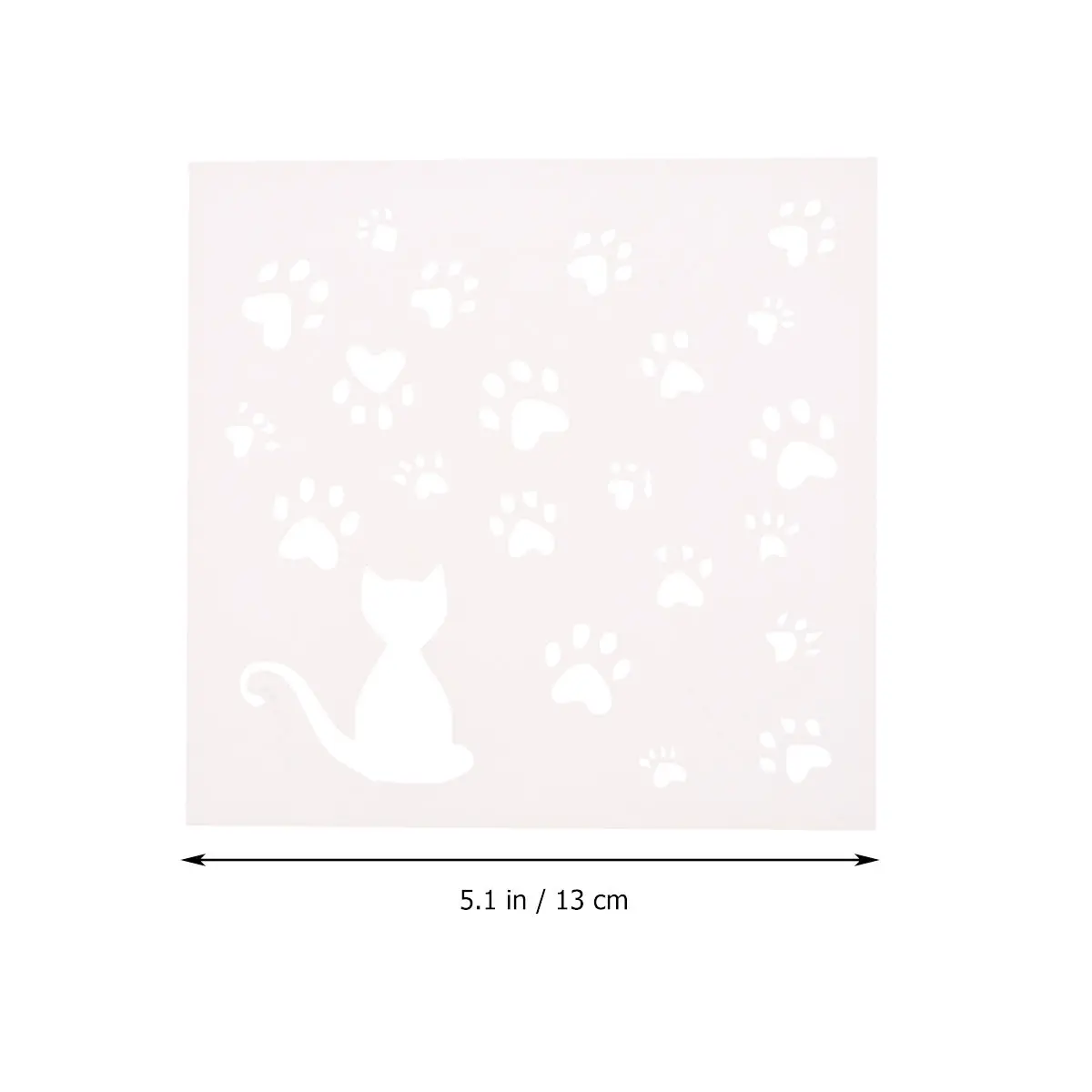 3Pcs Cat Pattern Stencil Set Drawing Templates for Crayons Colored Pencils Markers Paint Use in DIY Crafts Art Projects