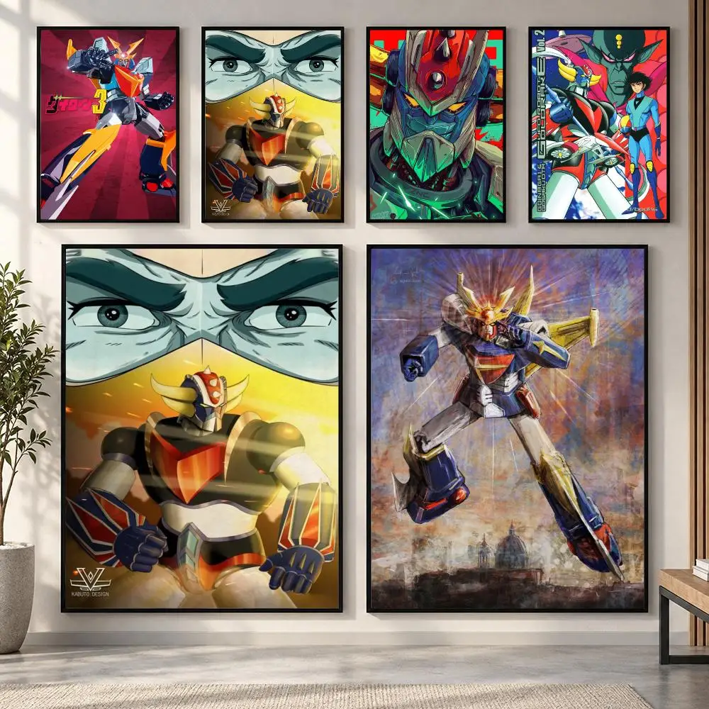 Ufo Robot Goldrake Poster HD art sticky wall waterproof home living room bedroom bar aesthetic decoration