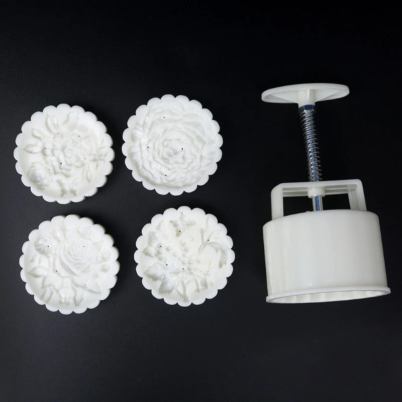 Mooncake moldes mid-autumn festival mão-pressão lua bolo molde diy decoração mooncake imprensa moldes transporte da