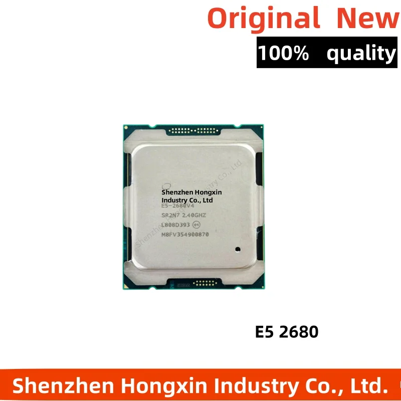 1 Piece E5 2680 V4 2680V4 CPU 2.4GHz 14 Cores 120W LGA 2011-3 Processor