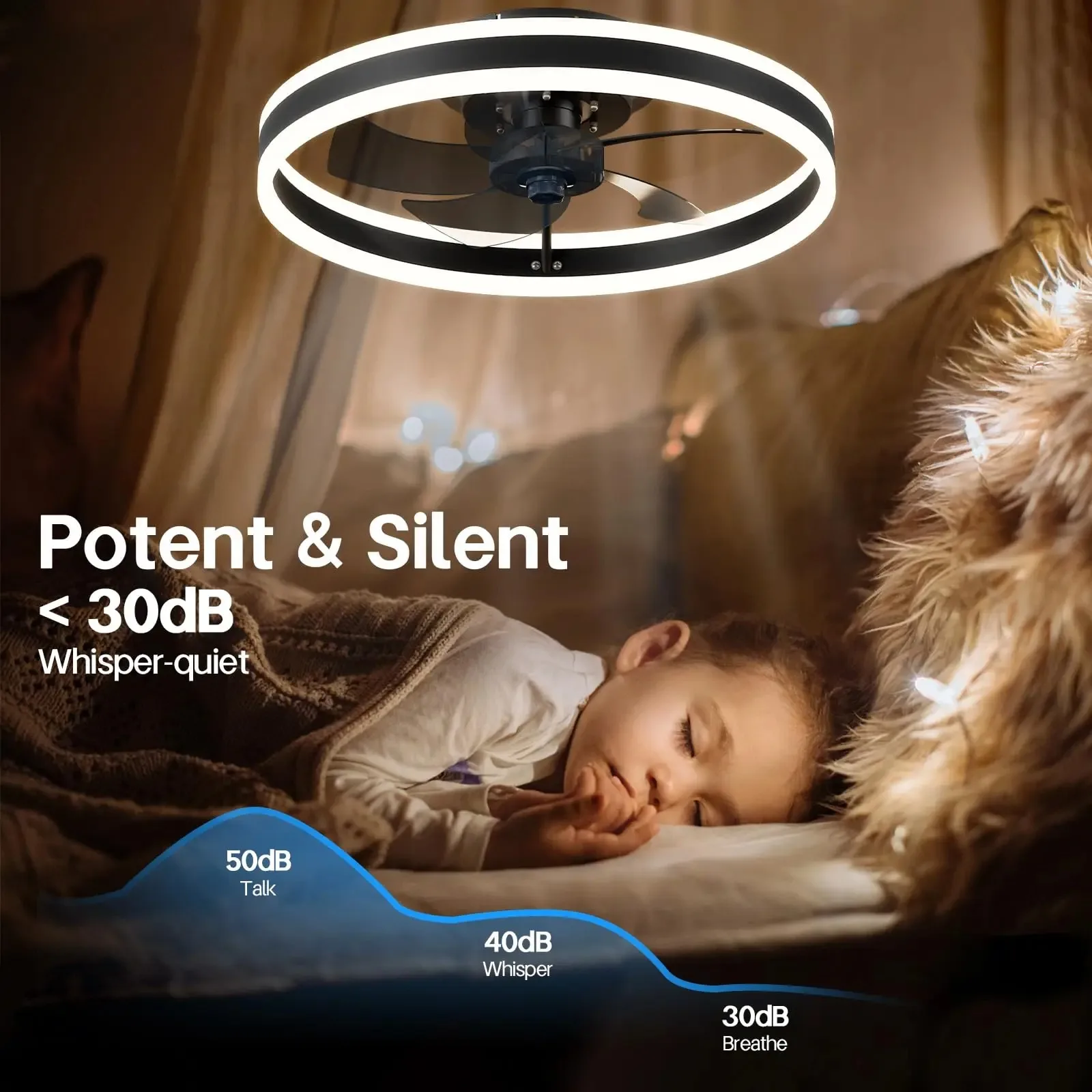 

85-265V Electric Lamp 55/60W Ceiling Fans With Lamp Smart Silent Fans 6 Wind Speed Remote Control for Bedroom Home Ceiling Fans