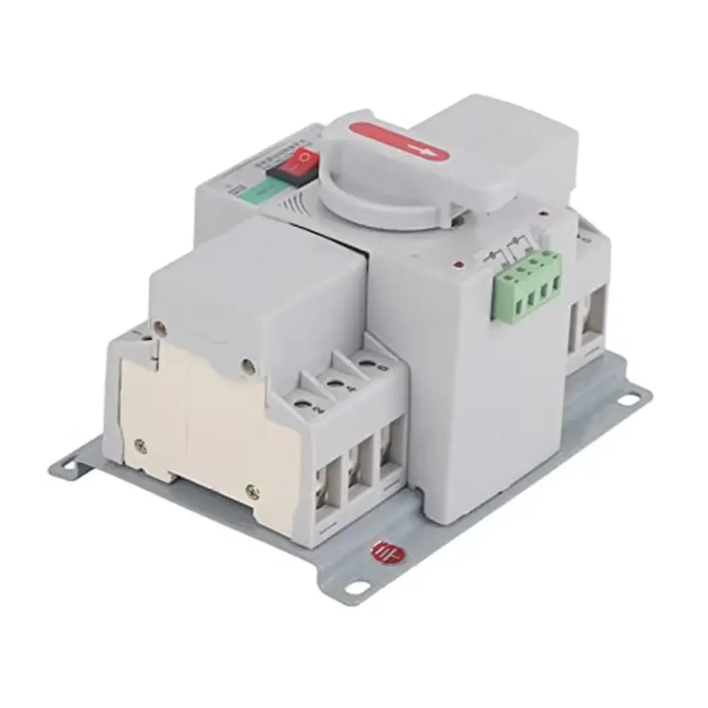 220V 63A 3P Automatic Transfer Switch Mini Intelligent Dual Power Circuit Breaker Switches Fire Power Supply Interface Office