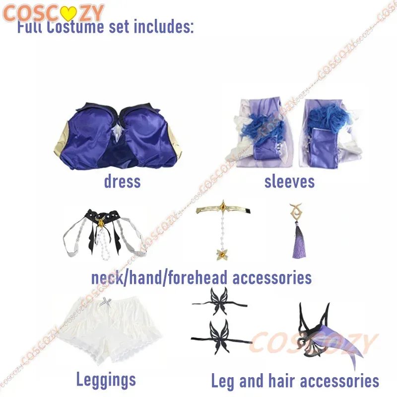 qq273 Genshin Impact Ningguang Nova Pele Cosplay Orquídea Vestido de Noite Traje Peruca Conjunto de Roupas