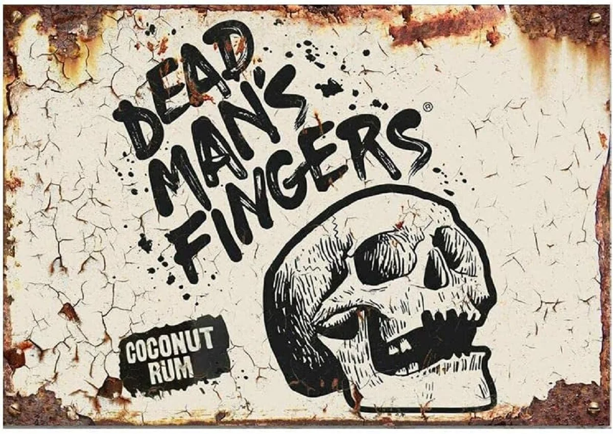 

Man Fingers Rum Kitchen Wall Decor Metal Sign Retro Vintage Wall Tin Plaque Pub Shed Bar Office Man Cave Home Bedroom Dining