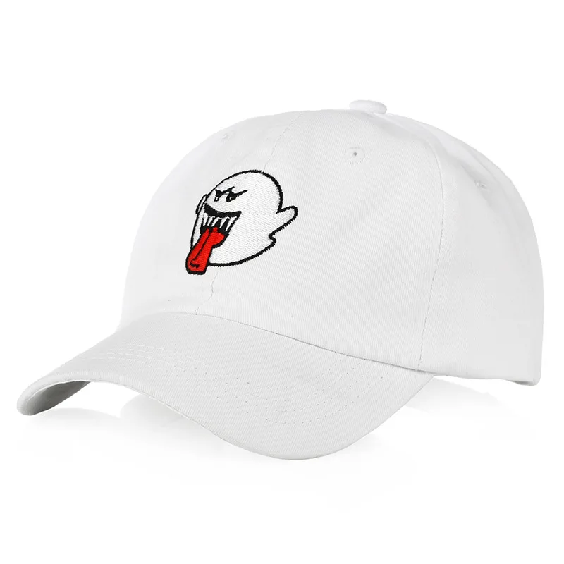 Men Grimace Embroidery Baseball Caps for Women Kpop Cotton Autumn SnapbackCap Male Halloween Funny Cotton Black Hip Hop Dad Hat