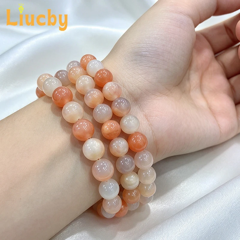 Natürlicher, warmglänzender, rosafarbener Aventurin-Heil- und beruhigender, runder loser Edelstein-Perlen 4/6/8 mm für DIY-Armband-, Halsketten- und Ohrring-Zubehör – Detail 7