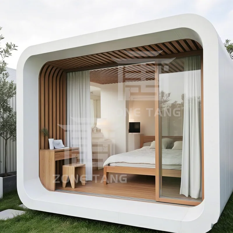 منزل وحدات مسبق الصنع تصميم مخصص فاخر حديث للمنزل الجاهز المحمول بسعر المصنع منازل Apple Capsule Home Houses #2