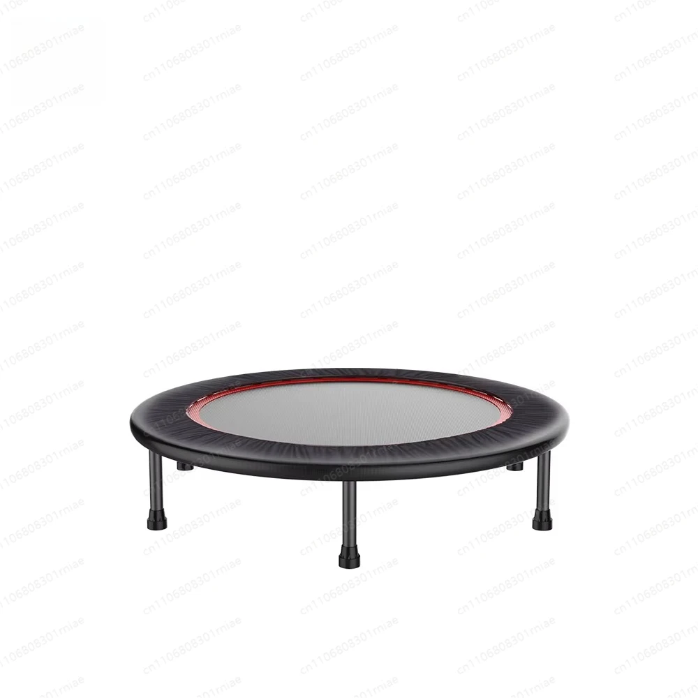 Alloy Steel Indoor Trampoline with PVC Jump Mat for Home Gym Fitness - 8/10/12 Ft Size, No Protective Mesh