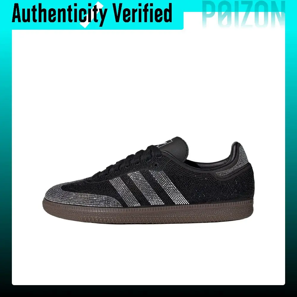 Adidas Originals SAMBA OG German Army Trainers Women's Black Silver IH9052