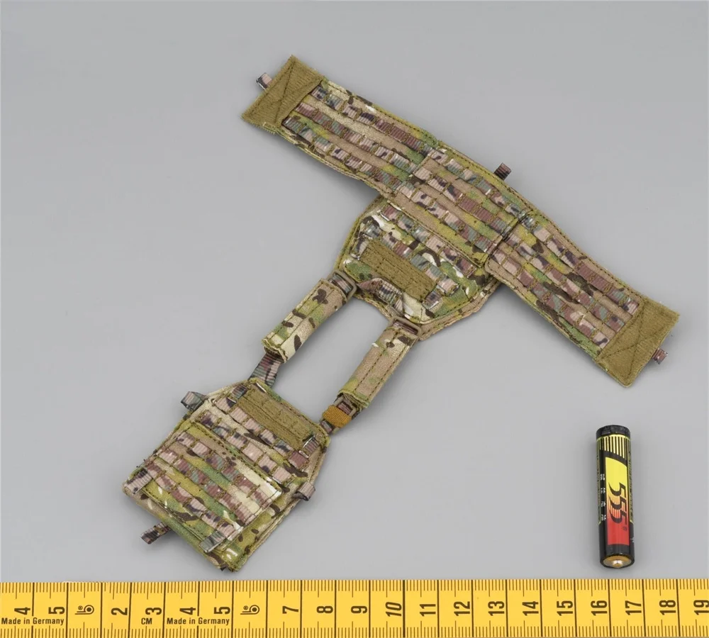 سهلة وبسيطة ES 26065RA الولايات المتحدة. الجندي دمية CAG عمل الشكل الأسود شنق الصدر سترة رصاصة واقية حزام خصر ل 12 "عمل دمية 1/6