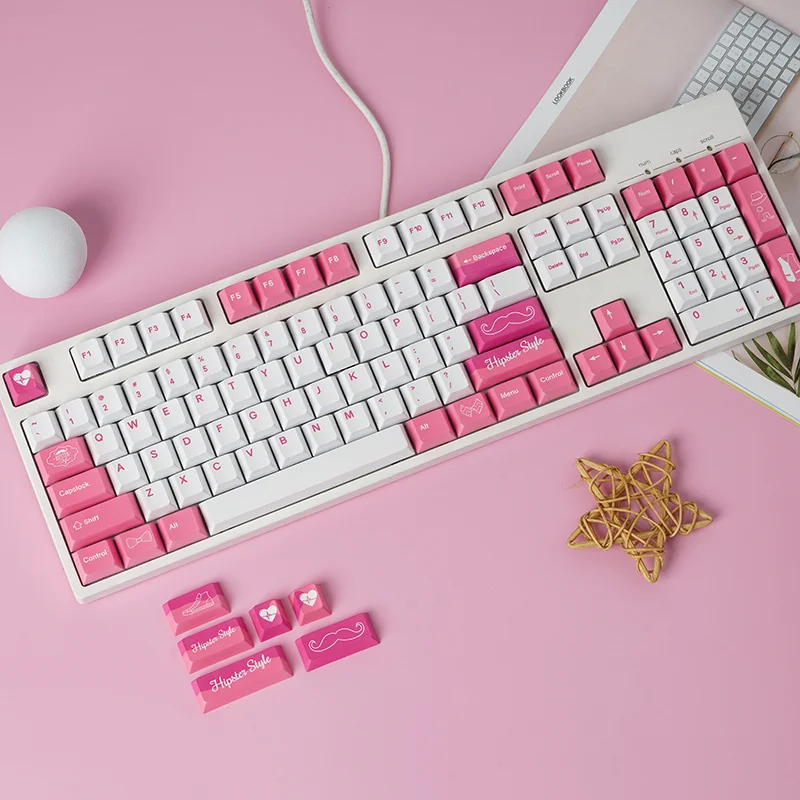 1 Set GMK Valentine Theme Keycaps PBT Dye Sublimation Key Caps Cherry Profile Keycap For MX Switch Mechanical Keyboard