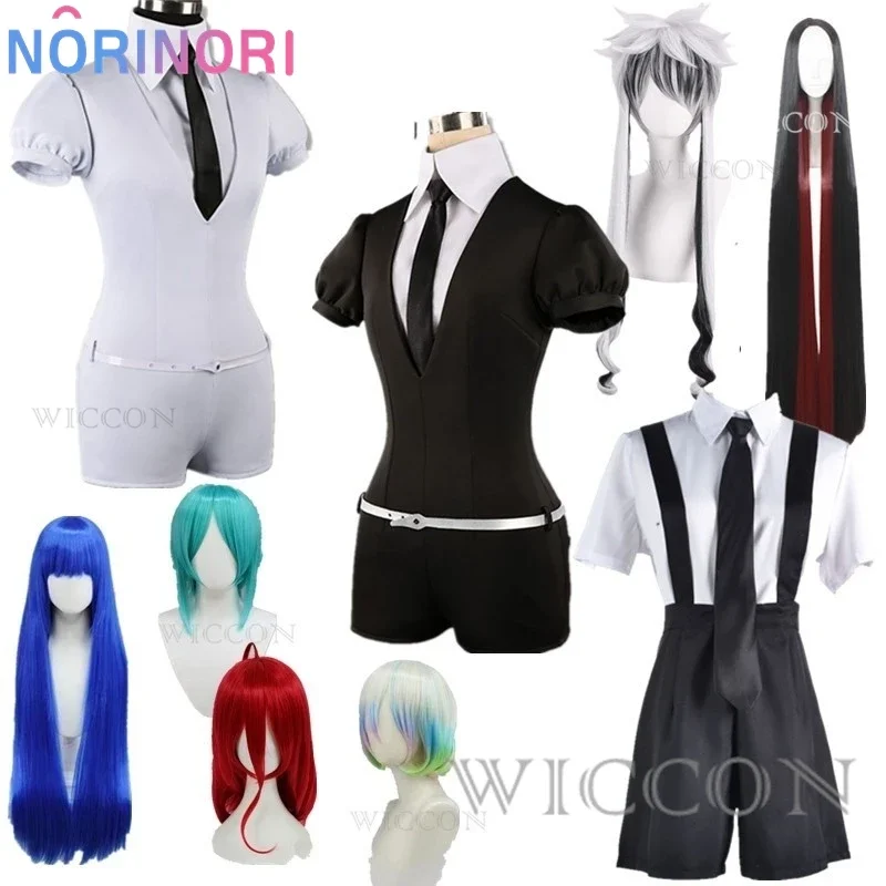 Land Of The Lustrous Cosplay Phosphophyllite Cinnabar Diamond Bortz Houseki Cosplay Costume Playsuit Outfits Uniforms Suits Wig