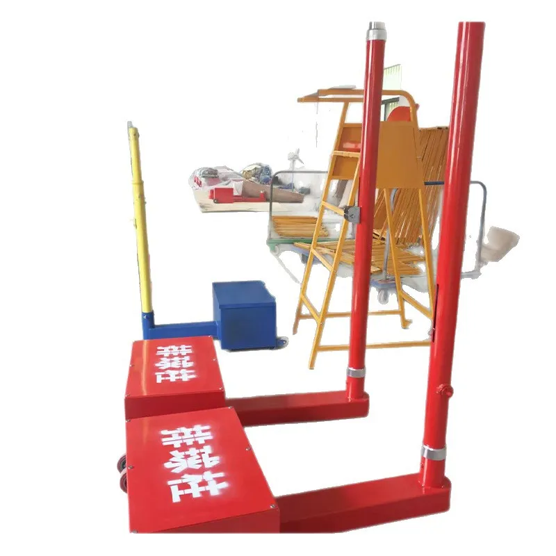 Mobile high-end competition volleyball rack, standard multi-purpose column portable indoor competition badminton column