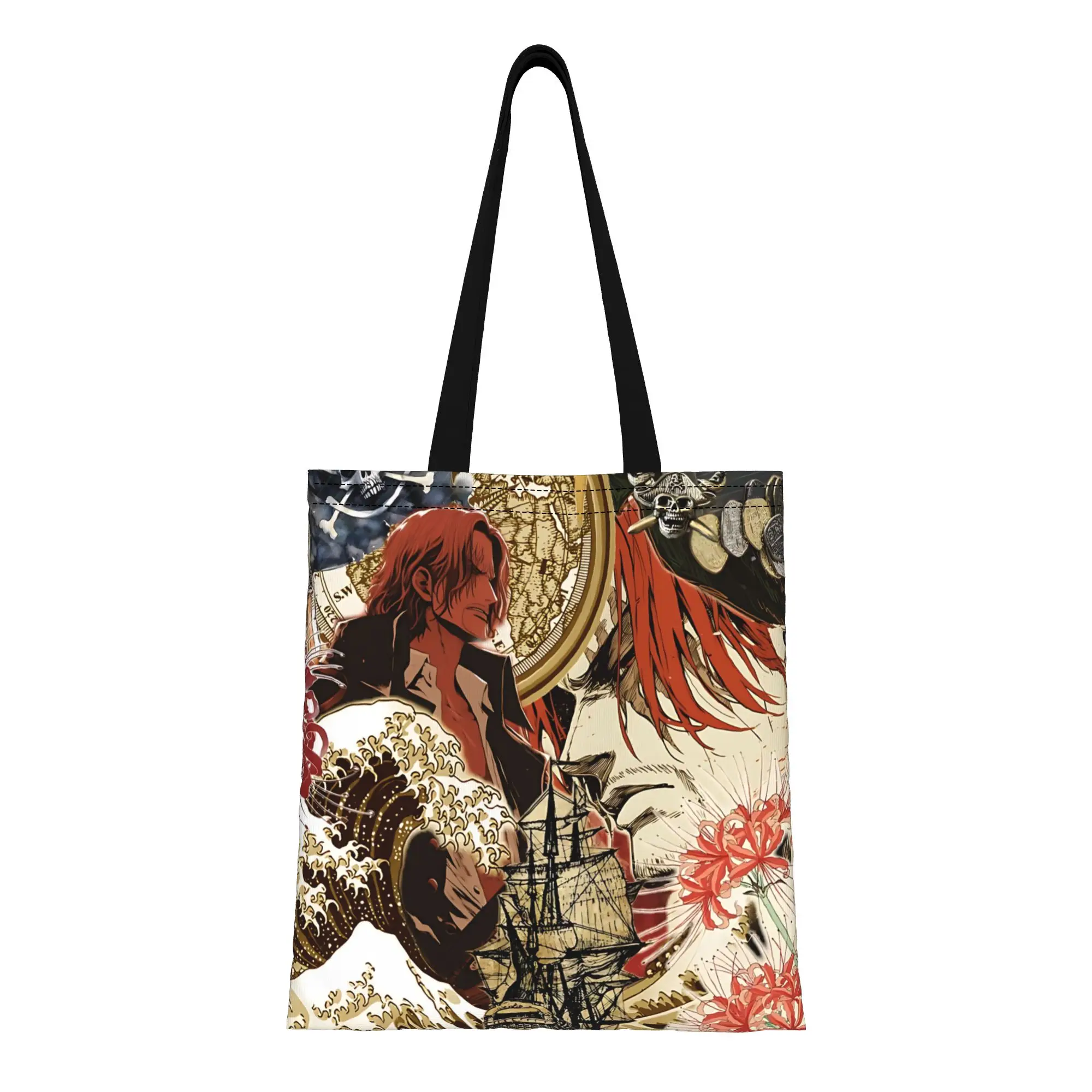 

ita bag back to school Large Capacity One Piece funko Canvas Tote Bag Foldable Chic Pattern Gifts