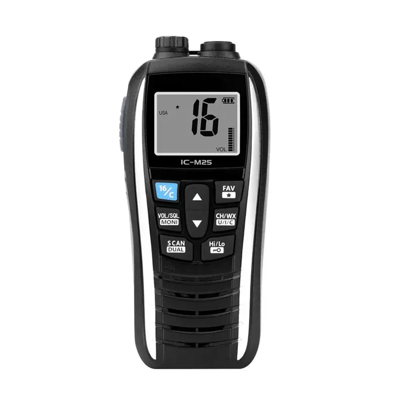 B04C-IC-M25 5W Portable Marine Radio Walkie Talkie Float IPX7 Sea Vessel VHF Transceiver Two Way Radio Handheld Intercom