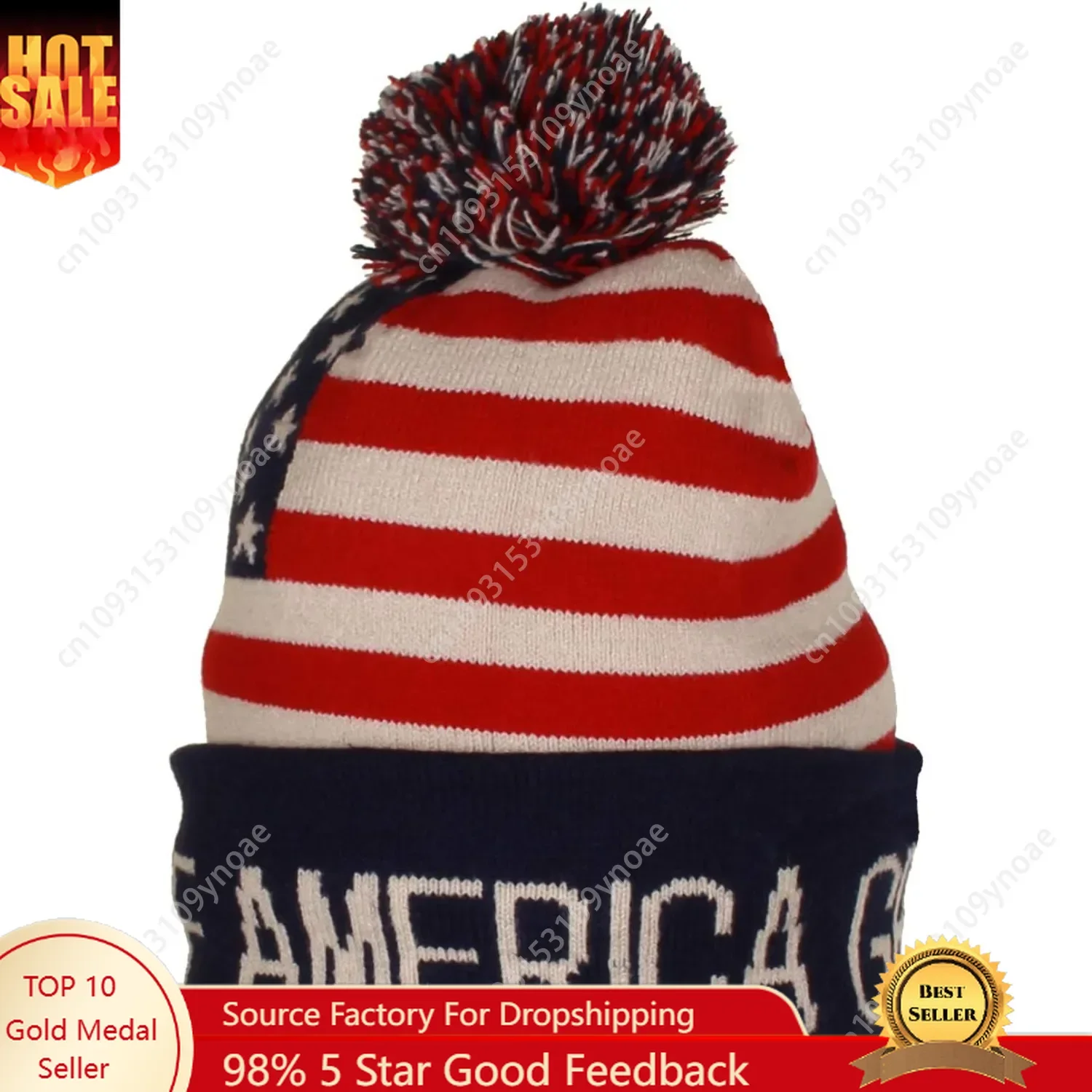 

Trump Beanie Cap Ski Hat Keep America Great Again USA Flag Knit Hats Winter Skull Caps Soft Comfortable Classic Adjustable Warm