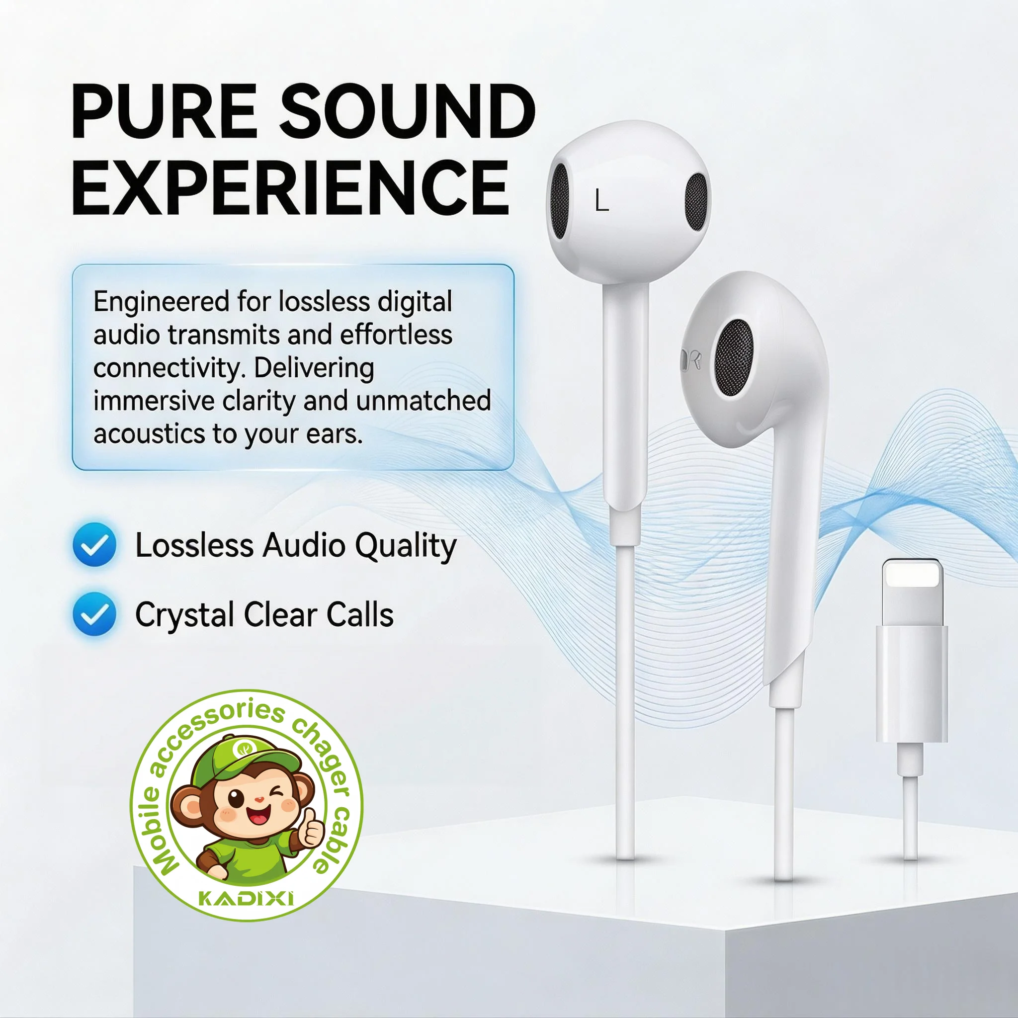 Para iPhone 15 14 13 Pro, Fone de Ouvido com Fio de Alta Fidelidade Tipo-C 3.5mm, Compatível com Samsung Xiaomi iPad Tablet