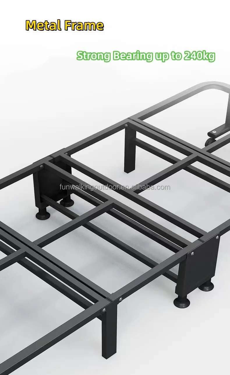 إطار معدني لأثاث الشقة مع غطاء قابل للغسل، سرير أريكة قابل للطي متعدد الوظائف مع عجلات عالمية لغرفة المعيشة