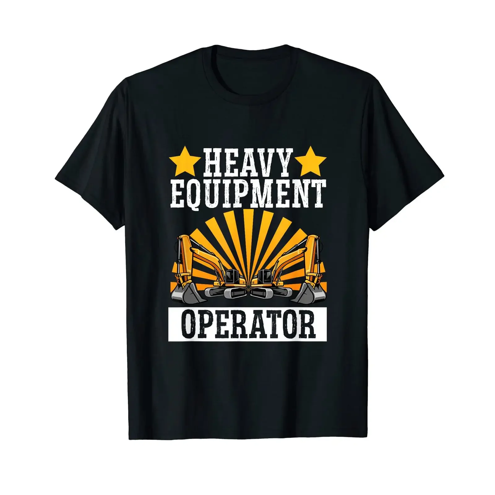 Heavy Machine Driver Bulldozer Dozer Construction T Shirt black vintage Washed Casual designer clothes Breathable fashion