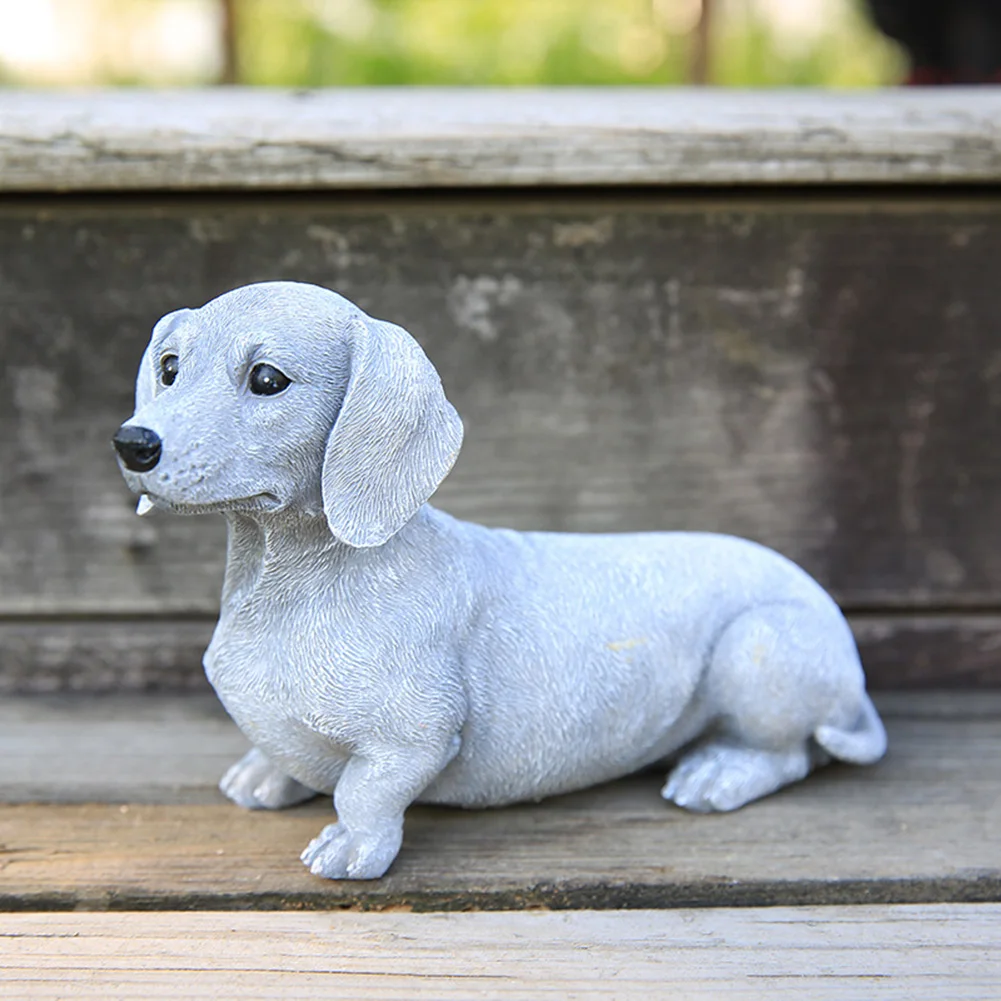 

Dog Statue Outdoor Garden Resin Decor Dachshund French Bulldog Sculpture For Home Decoration Yard Ornament Puppy Figurines