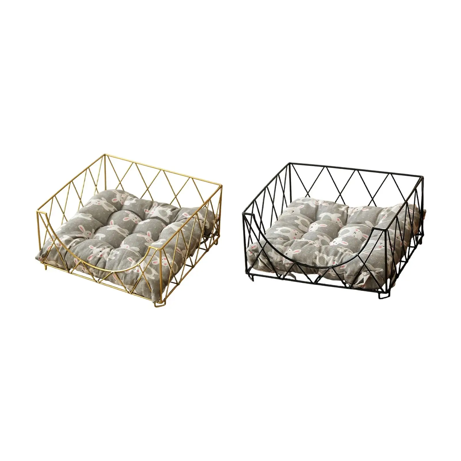 Dog Cat Bed with Cushion Comfortable Pet Cat Nest for Rabbits Puppy Kitten