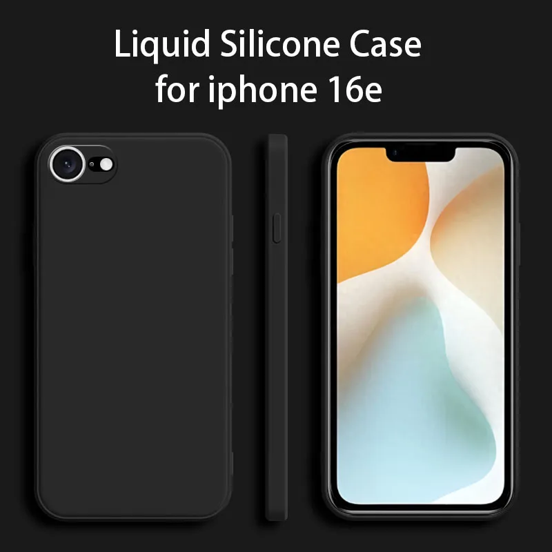 Stoßfeste Original-Flüssigsilikonhülle für iPhone 16e Handyhülle iPhone 16e 16e Rückseite