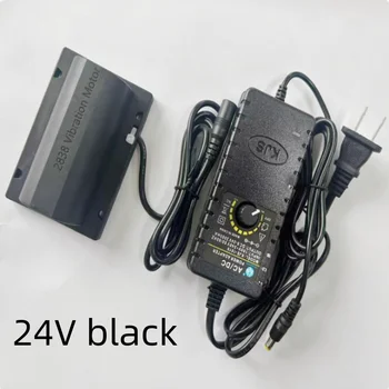 フラット DC 振動モーター 12 V/24 V 4300 RPM 電源付きマッサージチェアマッサージマットアクセサリー振動トラフ供給