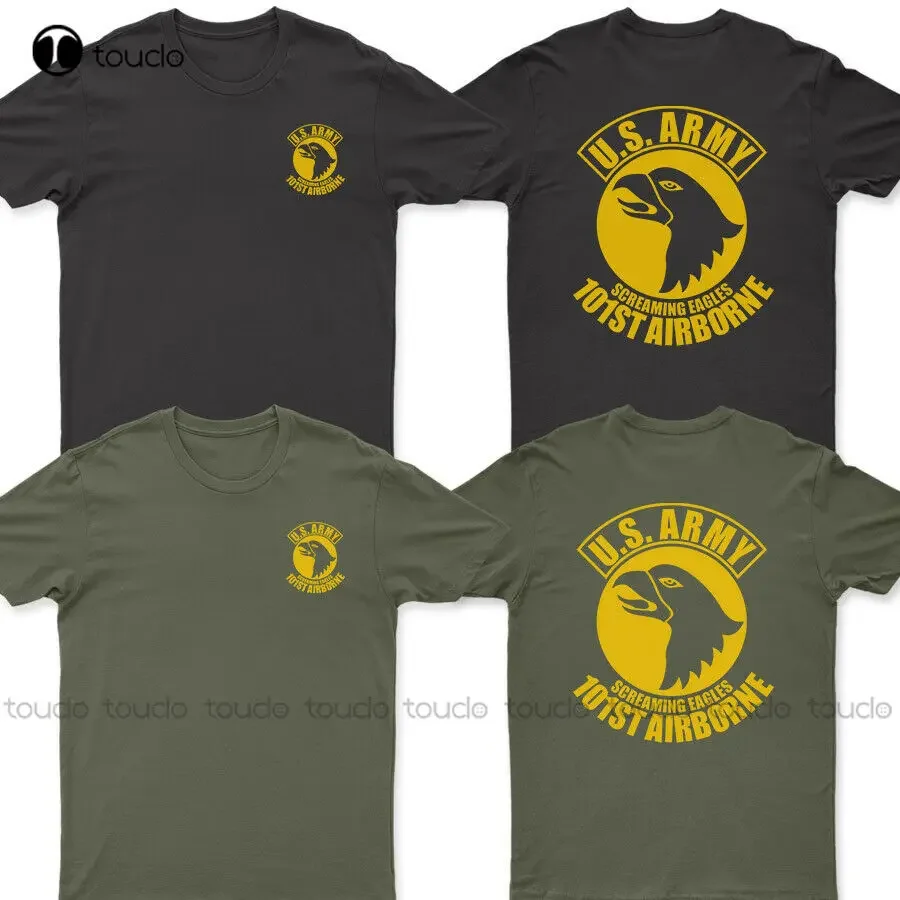 

Армейская футболка 101St Airborne Screaming Eagles, охлаждающая рубашка, хлопковые футболки, S-5XL