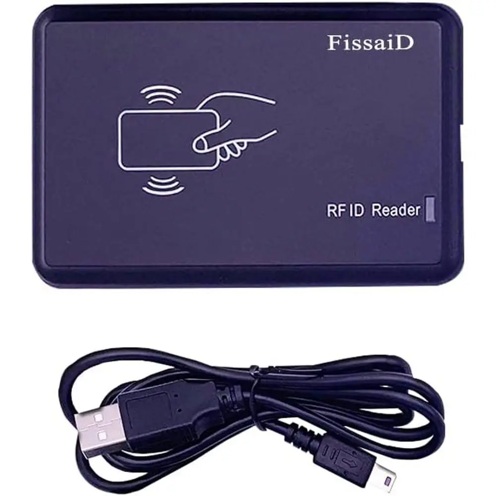 

RID Reader 125KHz - Reads Proximity Cards & EM4100 ID Card - USB Reader Emulates Keyboard or Linux, Android, Win, iOS