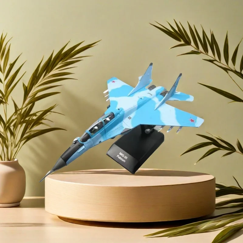 2024 New Hot Sale Home Decor Diecast 1/100 MIG-35 Fulcrum F Fighter Alloy Finished Model New House Decoration Collectible Gift