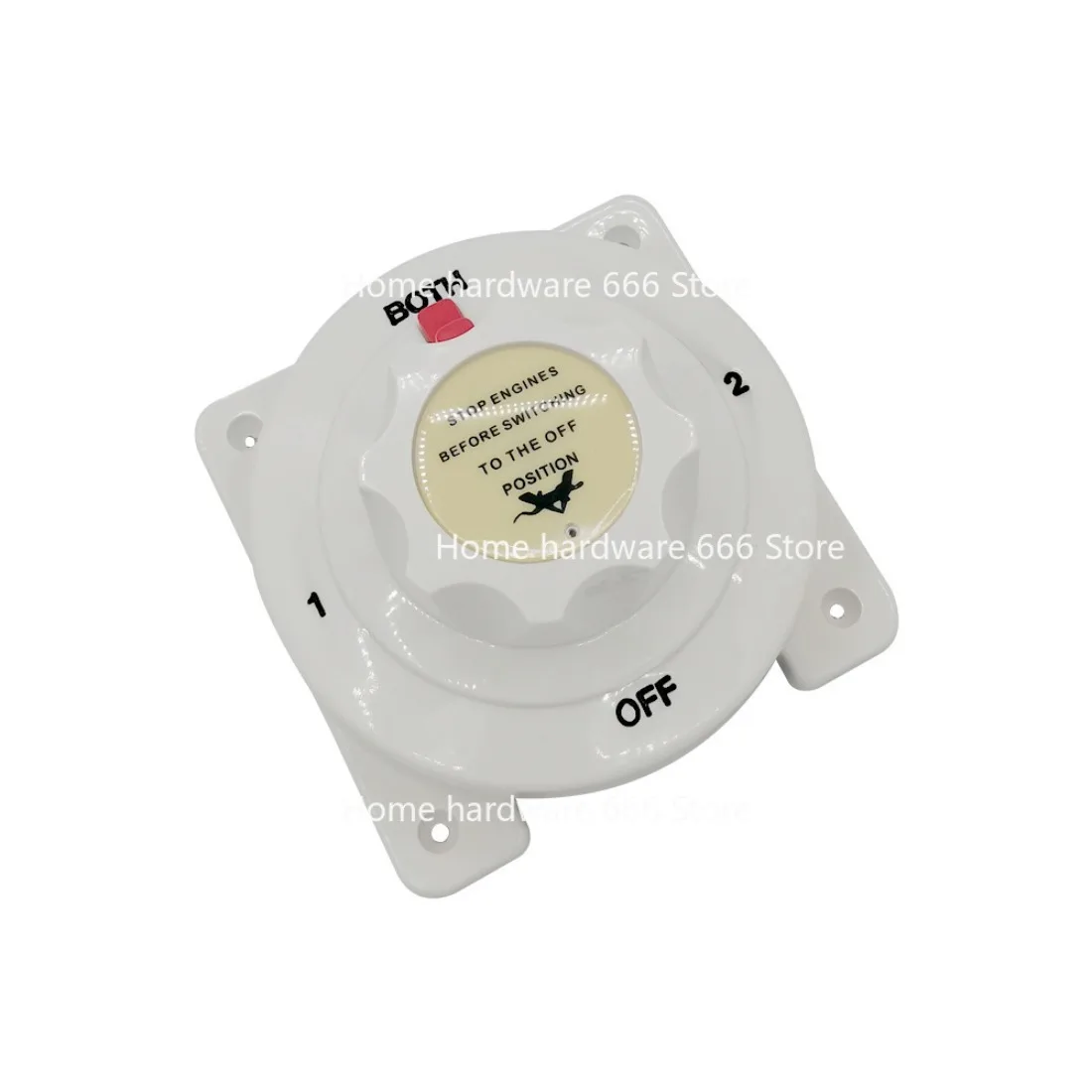 White Switch Car Marine Truck Dual Battery Switch Isolation Switch RV Battery