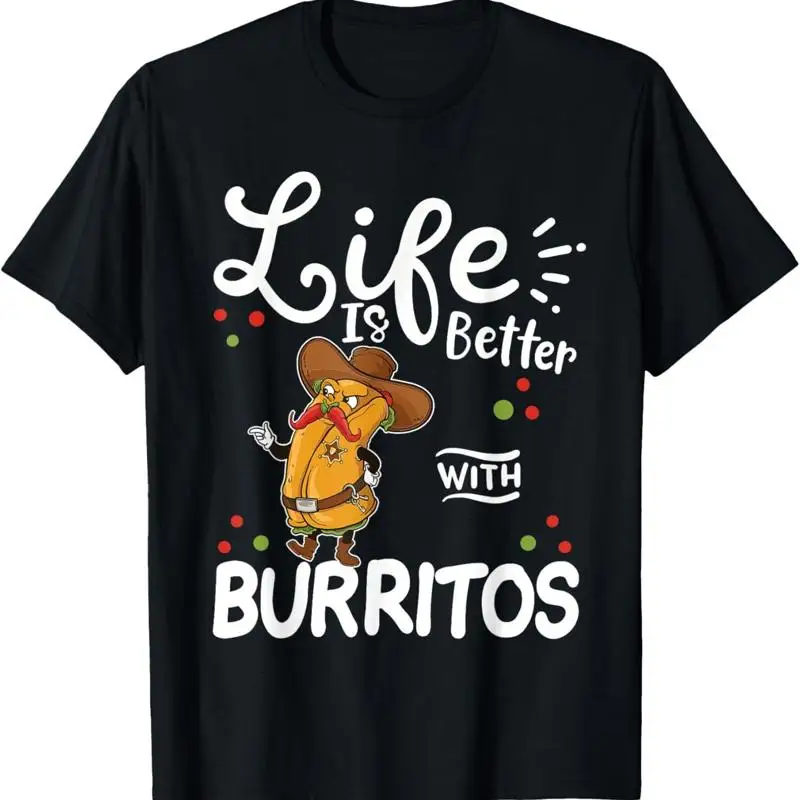 

Футболка Burrito, футболка для пар, мужская одежда, эстетичная одежда